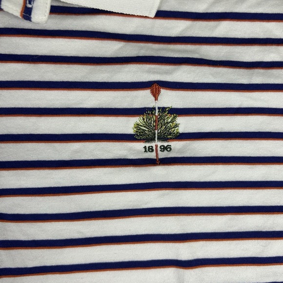 Vintage Ralph Lauren Polo Golf Pima Cotton Polo Stripped 90s Large - Picture 4 of 10